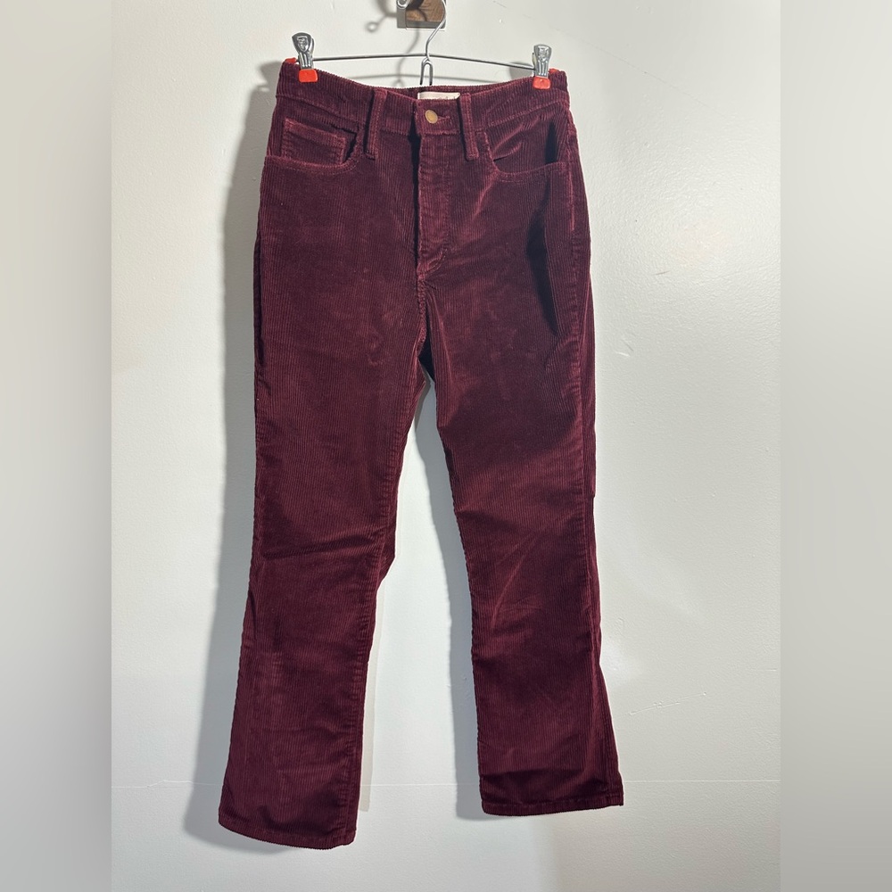 Universal Thread Women’s 4R Ankle Bootcut Burgundy Corduroy Pants | SKU 0246